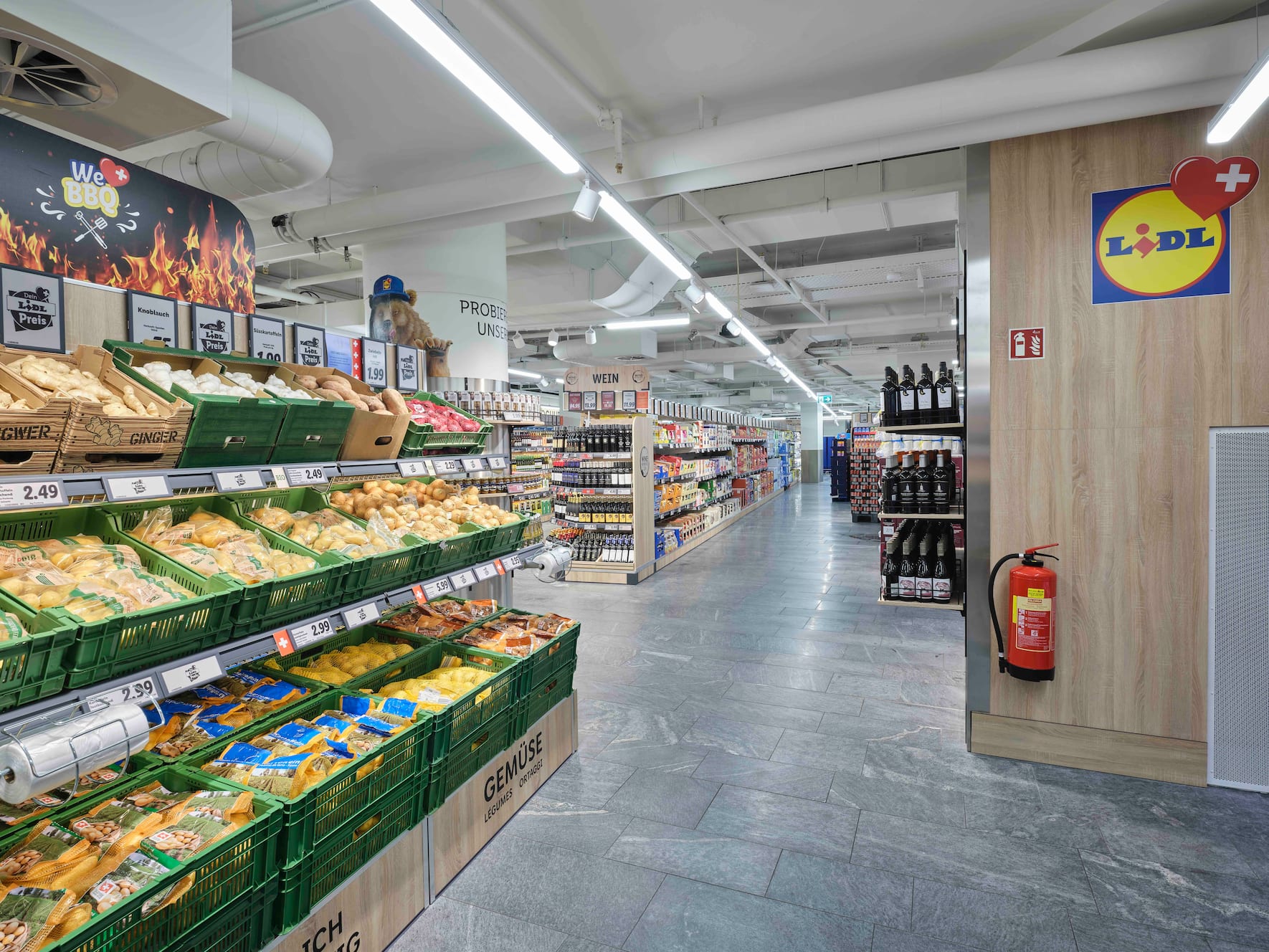 Am meisten Besucher zählt Lidl in der Filiale im Einkaufszentrum Loeb in Bern.