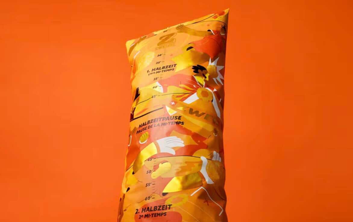 Zweifel wirbt mit der 1-Kilo-Packung.