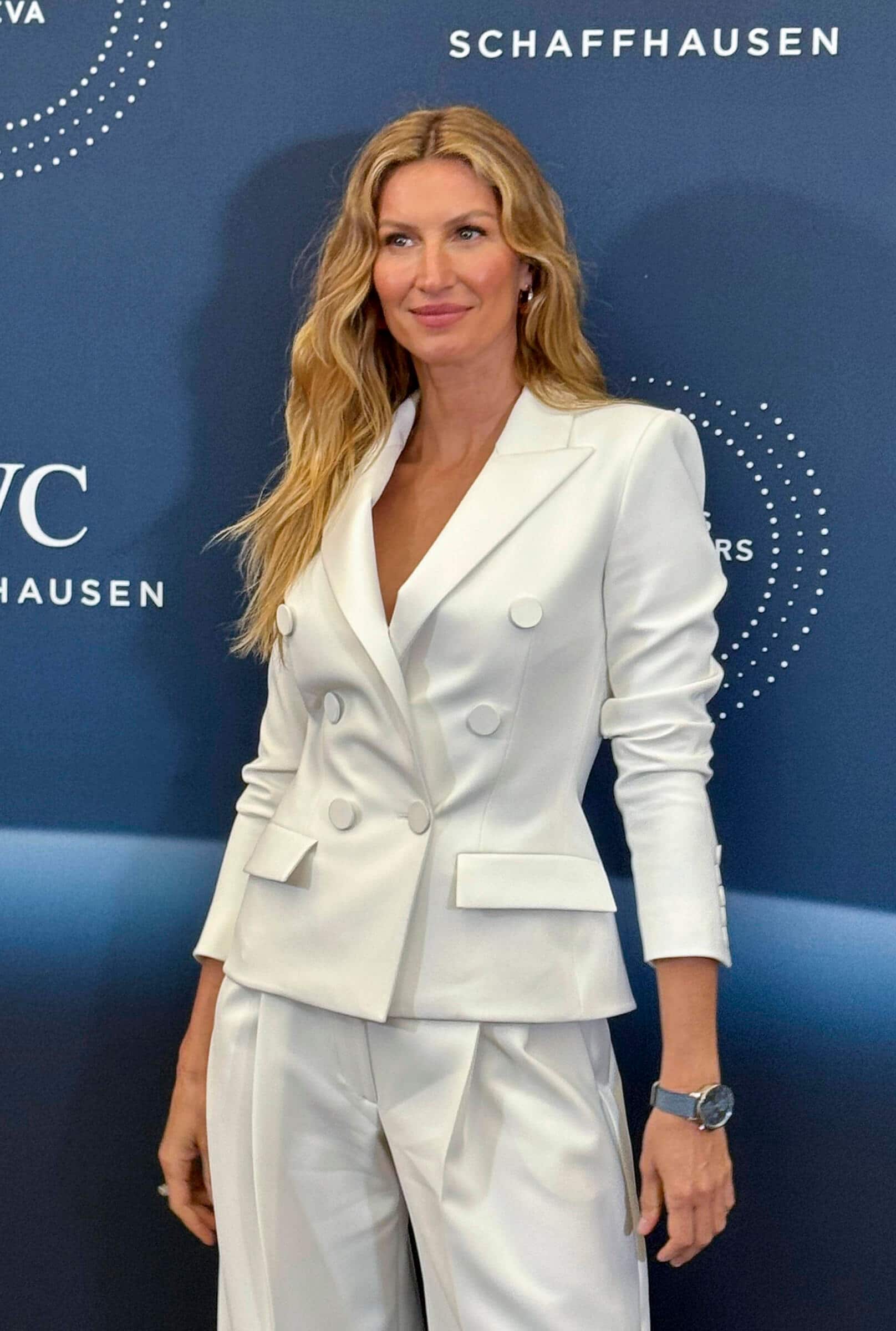 Model Gisele Bündchen bei der Richemont-Marke IWC an der diesjährigen Watches and Wonders in Genf.