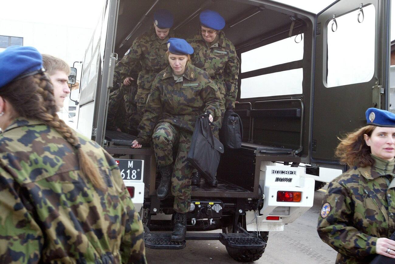 Militärdienst in der Schweiz ist für Frauen seit jeher freiwillig.