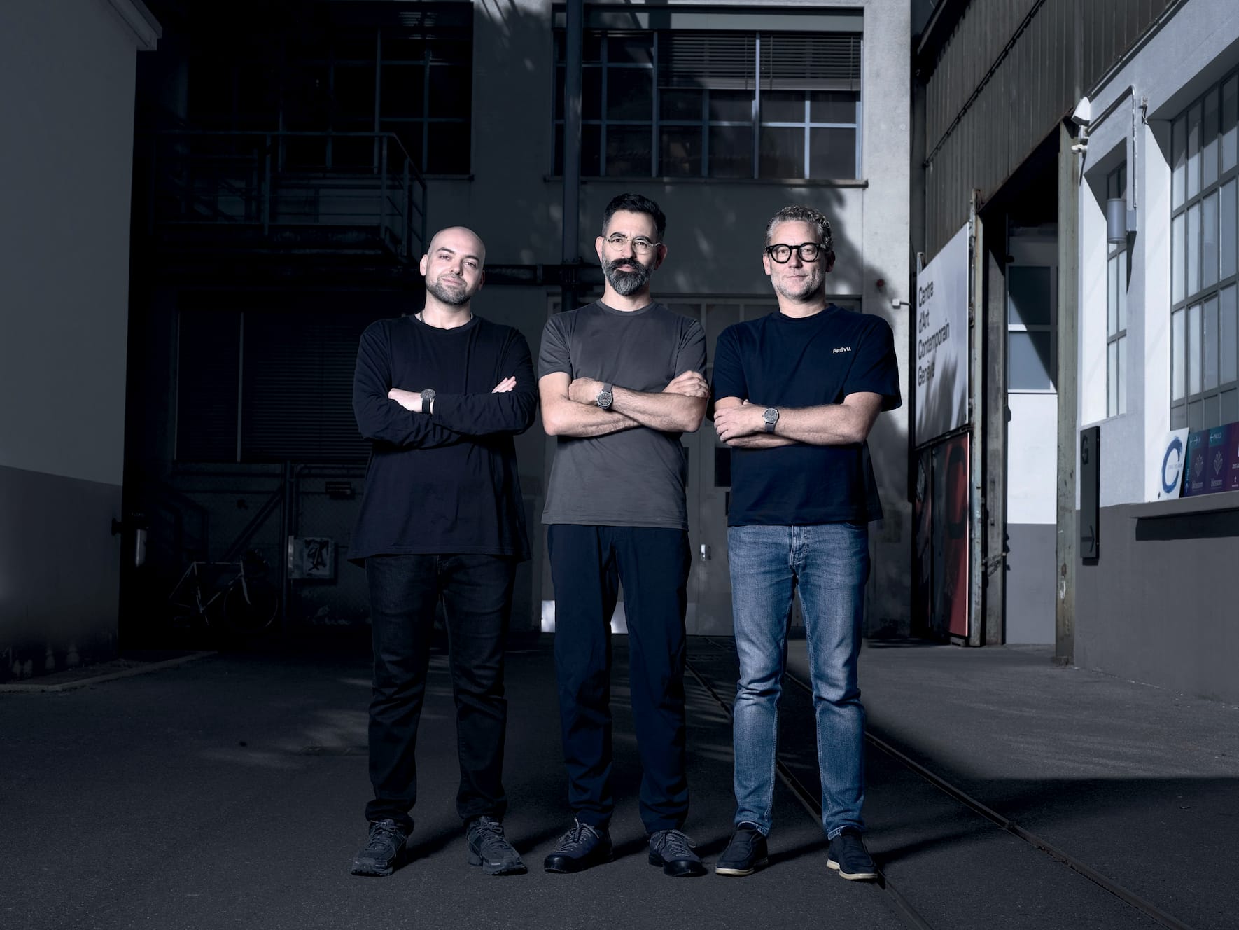 Die Köpfe hinter Kollokium (von links): Amr Sindi, Barth Nussbaumer und Manuel Emch.