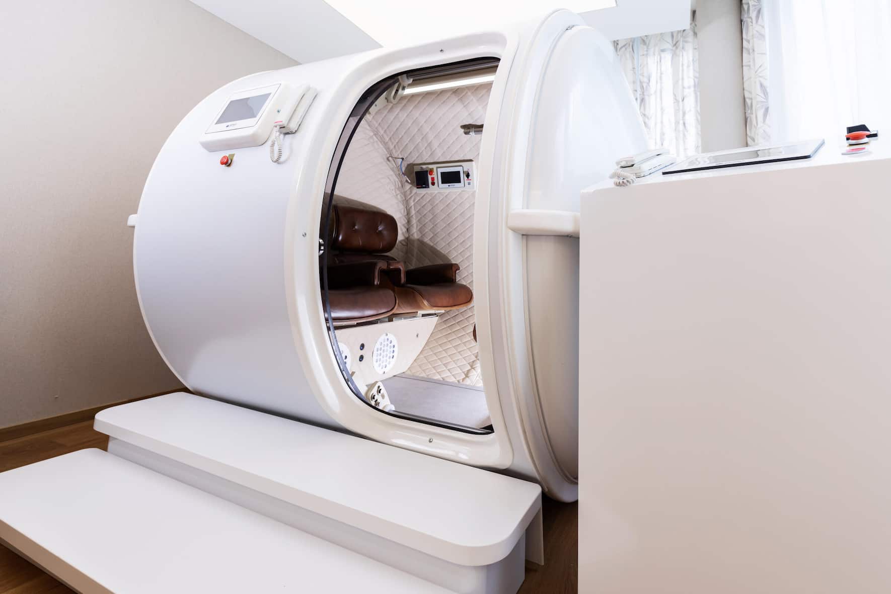 Eine HBOT-Chamber für die hyperbare Sauerstofftherapie.
