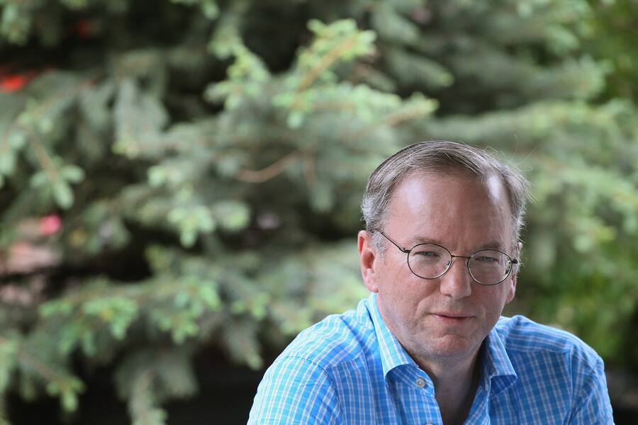 SUN VALLEY, ID - JULY 07: Eric Schmidt, CEO of Google, attends the Allen & Company Sun Valley Conference on July 7, 2011 in Sun Valley, Idaho. The conference has been hosted annually by the investment firm Allen & Company each July since 1983. The conference is typically attended by many of the world's most powerful media executives. (Photo by Scott Olson/Getty Images)