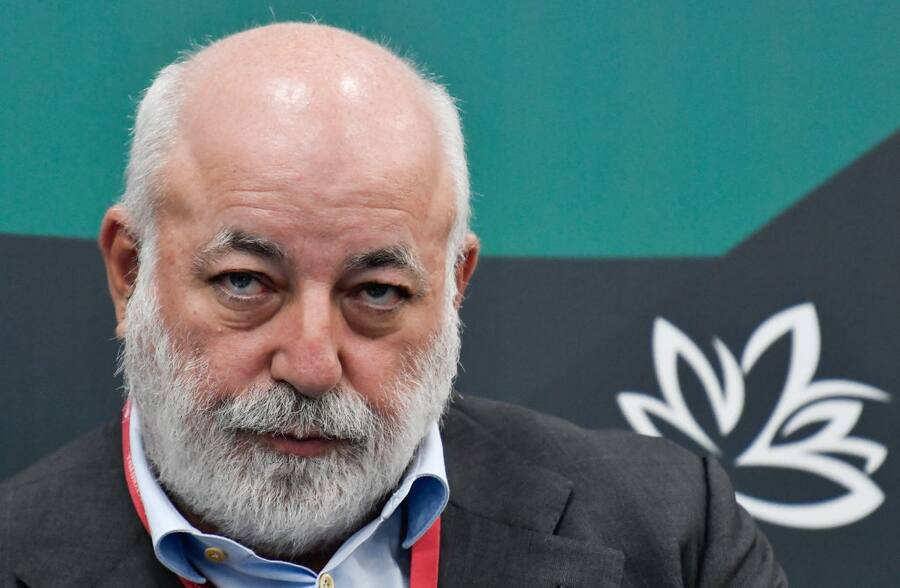 VLADIVOSTOK, RUSSIA - SEPTEMBER 7, 2017: Renova Group Board Chairman and Skolkovo Foundation President Viktor Vekselberg at a session titled "Specially Protected Natural Areas: Opportunities for Government and Business" as part of the 2017 Eastern Economic Forum at Far Eastern Federal University on Russky Island. Yuri Smityuk/TASS Host Photo Agency (Photo by Yuri Smityuk\TASS via Getty Images)