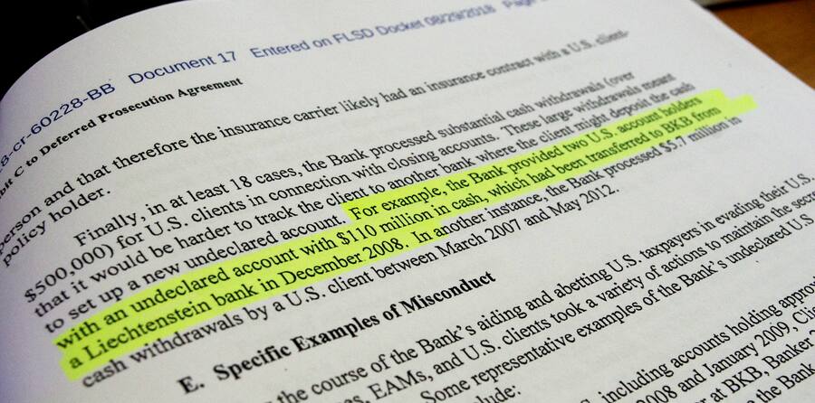 110 Millionen in bar ausbezahlt: Auszug aus dem Statement of Facts der BKB