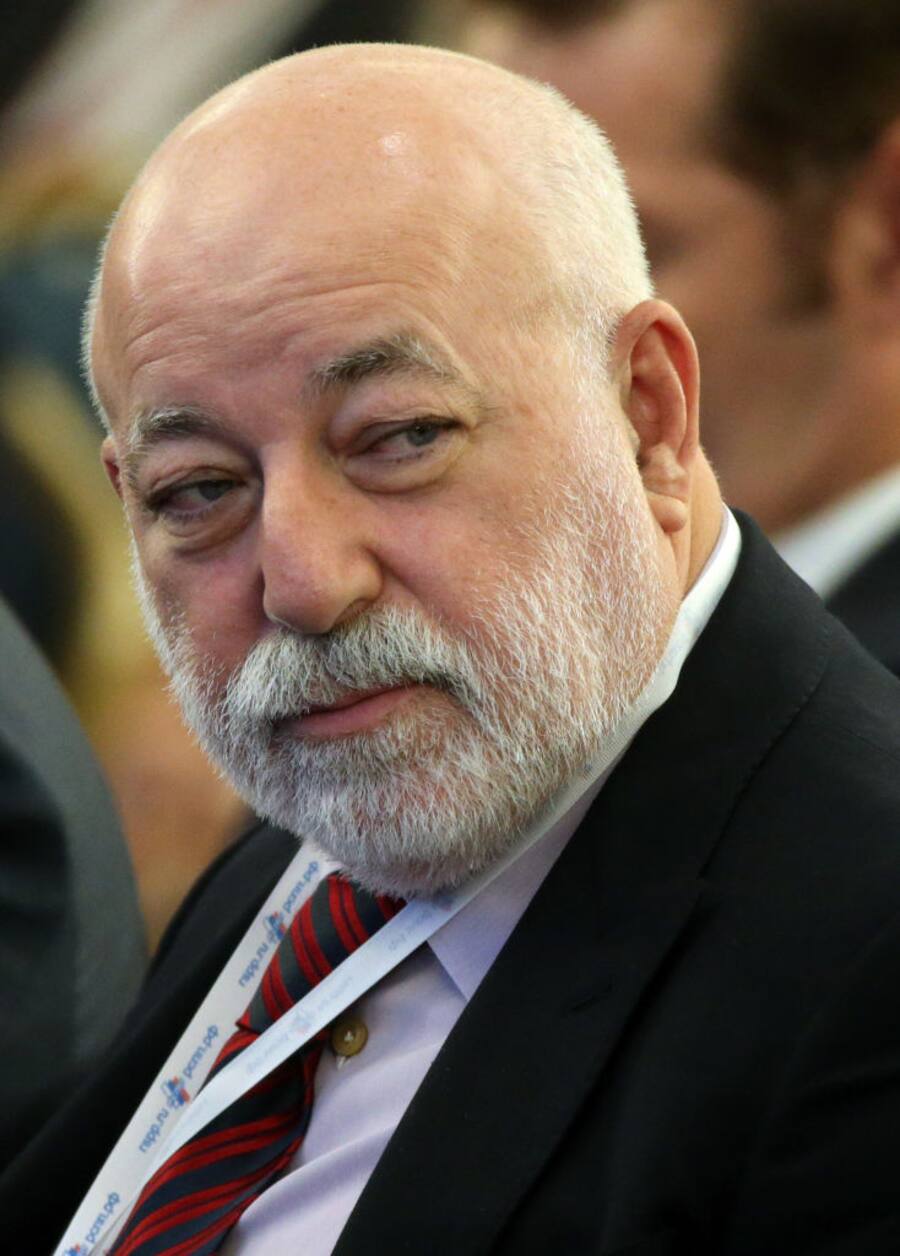 MOSCOW, RUSSIA - MARCH 14: (RUSSIA OUT) Russian billionaire and businessman Viktor Vekselberg attends the Congress of RSPP (Russian Union of Industrialists and Entrepreneurs) at Ritz Carlton Hotel on March 14, 2019 in Moscow, Russia. Putin is meeting with top Russian businessmen at their annual congress. (Photo by Mikhail Svetlov/Getty Images)