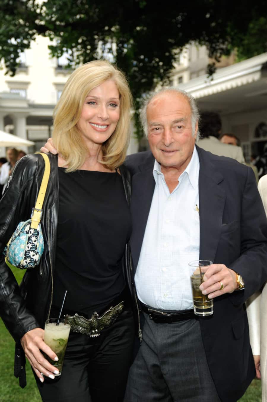 ZURICH, SWITZERLAND - JUNE 12: Dara Sowell and Marc Rich attend GALERIE GMURZYNSKA with BAUR AU LAC Present ART IN THE PARK at Baur Au Lac on June 12, 2010 in Zurich, Switzerland. (Photo by JOE SCHILDHORN/Patrick McMullan via Getty Images)