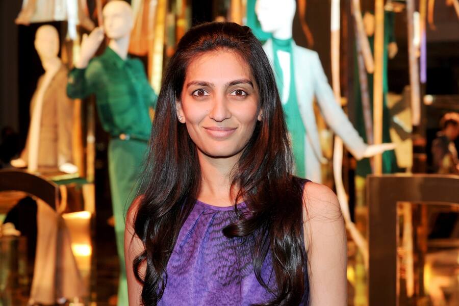 epa03294611 A picture made available on 04 July 2012 shows Indian Megha Mittal, chairwoman and managing director of German luxury fashion brand Escada, arriving for the event 'The World of Escada' at KaDeWe (Department Store of the West) during Berlin Fashion Week in Berlin, Germany, 03 July 2012. EPA/JENS KALAENE