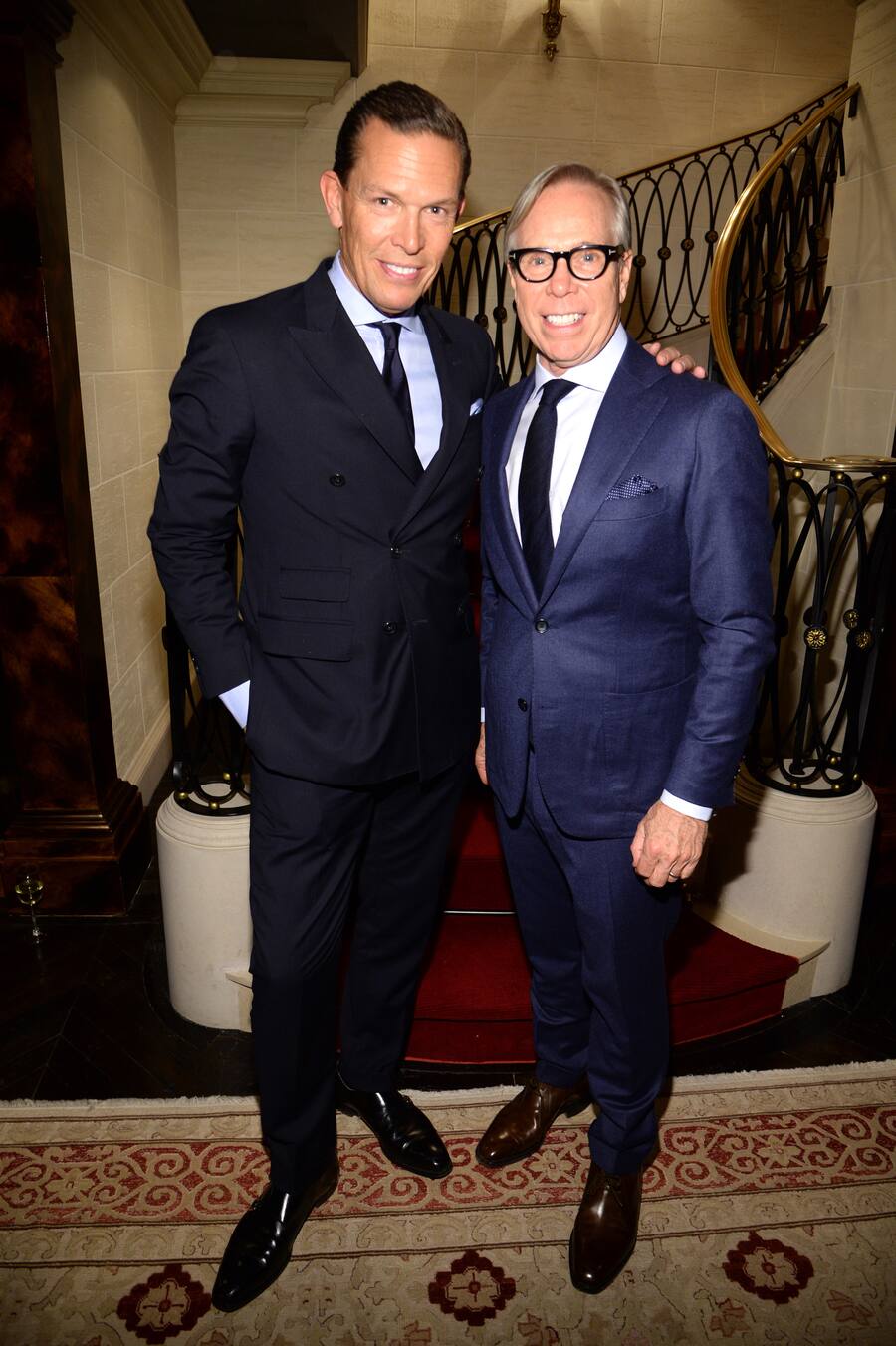 NEW YORK, NY - FEBRUARY 16:  Global CEO, Tommy Hilfiger Daniel Grieder and Tommy Hilfiger attend the Tommy Hilfiger 30th anniversary cocktail reception on February 16, 2015 in New York City.  (Photo by Kevin Mazur/Getty Images for Tommy Hilfiger)