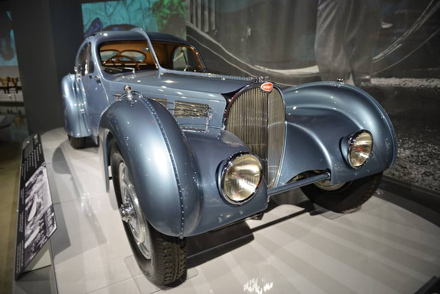 Los Angeles, United States - January 5: A1936. Bugatti Type 57SC Atlantic is shown at the Petersen Automotive Museum in Los Angeles, CA on December 5, 2017. (Photo by Aydin Palabiyikoglu/Anadolu Agency/Getty Images)