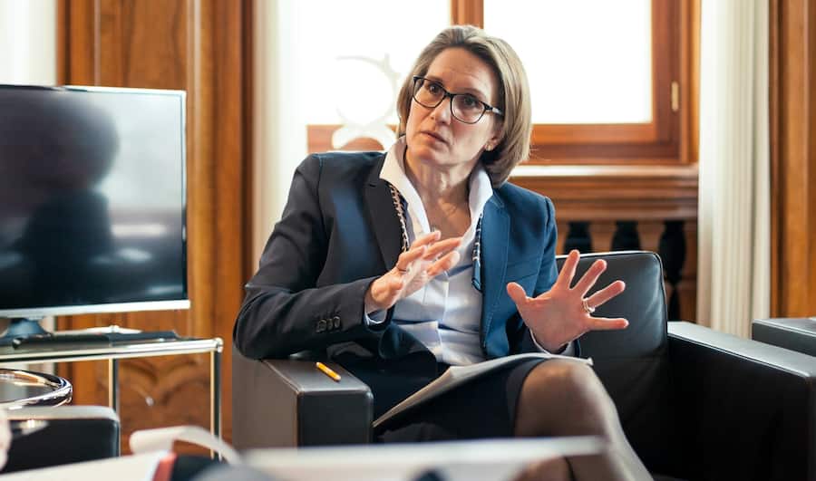 «Wir sind nicht in einer Krise»: Andréa Maechler, Leiterin des 3. Departementes