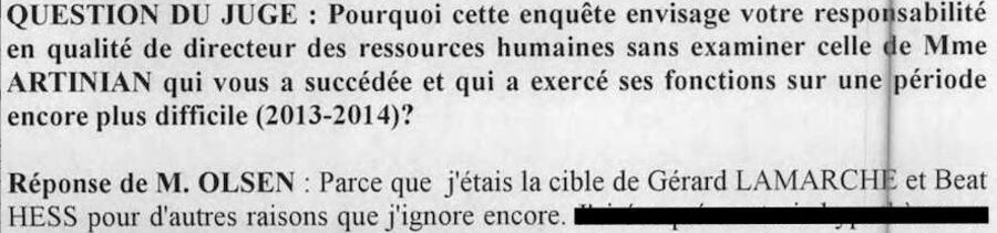 Auszug aus dem Verhörprotokoll vom 18. April 2018