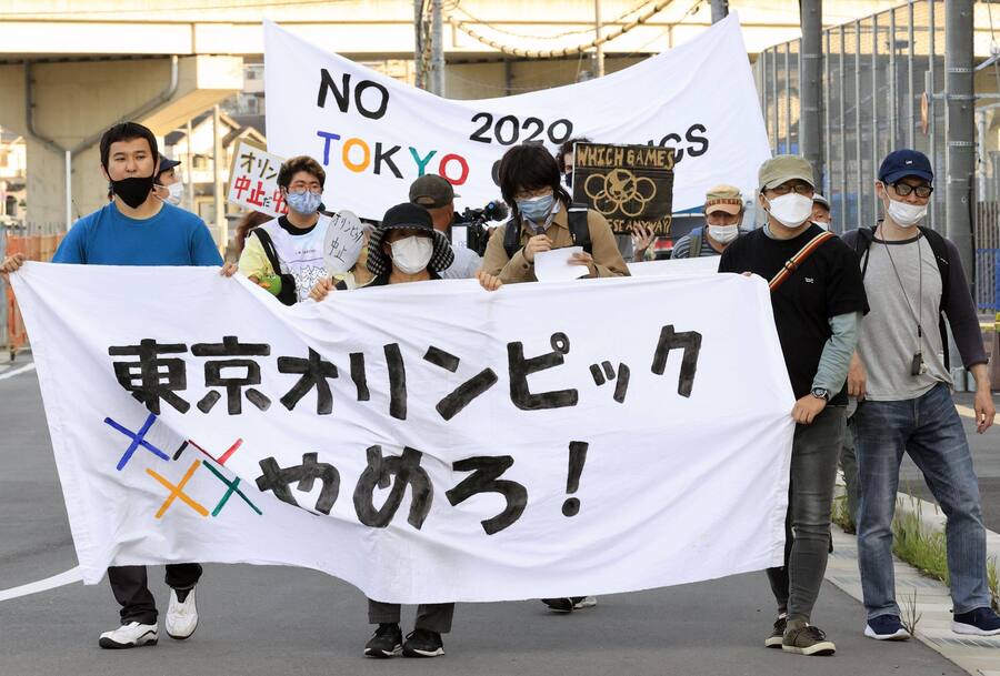 Protest against Tokyo Olympics