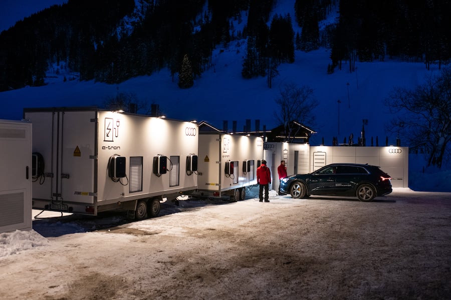 Audi Etron in Davos am WEF 2019 © Adrian Bretscher / Hangar Ent Group