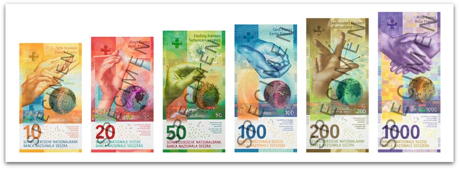 Banknoten Schweiz 9. Serie