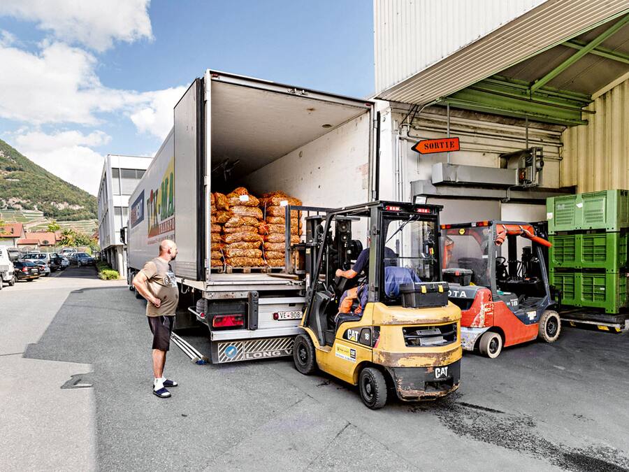 Beladung von Transporter Reitzel