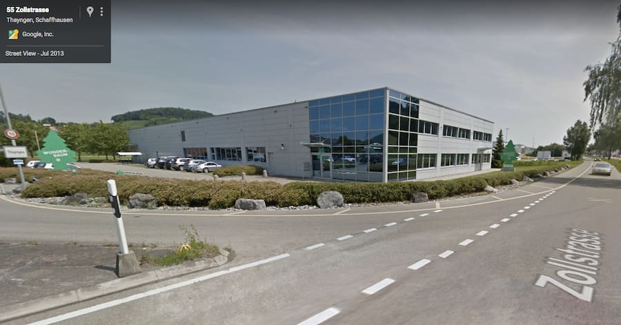 Wunderbaum-Holding-Sitz in Thayngen