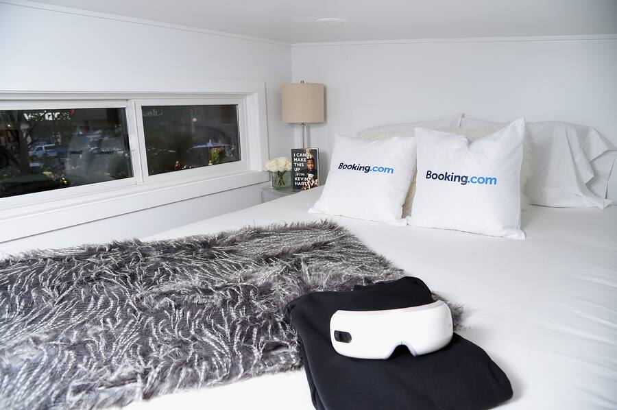 NEW YORK, NY - SEPTEMBER 27: An interior view of the Tiny House during Booking.com's "Tiny House With Big Personality" Curated By Kevin Hart on September 27, 2018 in New York City. (Photo by Michael Loccisano/Getty Images for Booking.com)