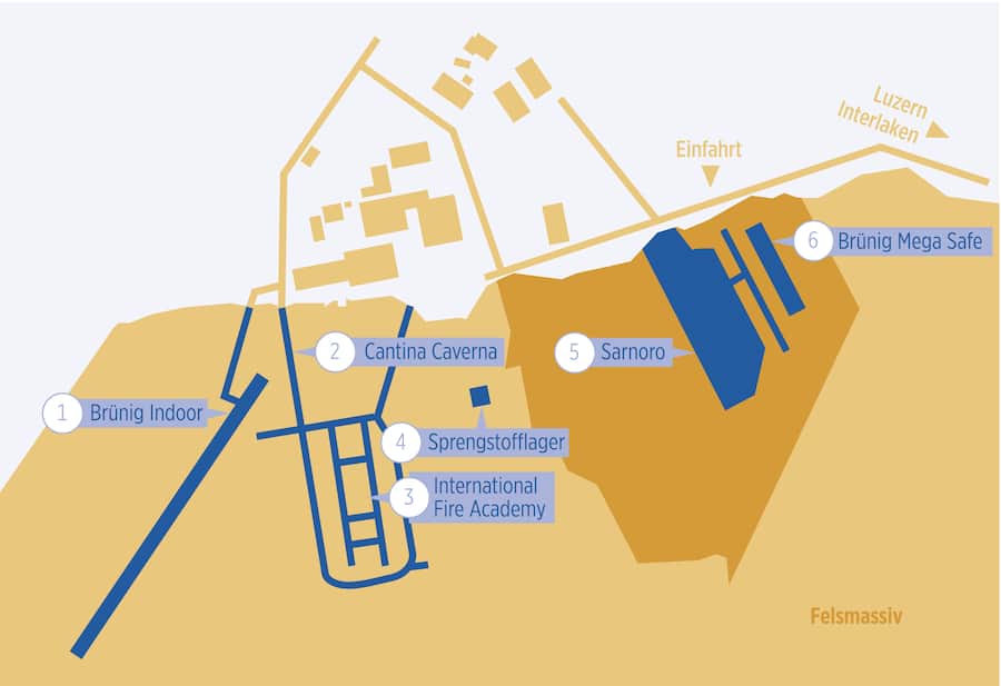 Die Karte des Businessparks in Brünig