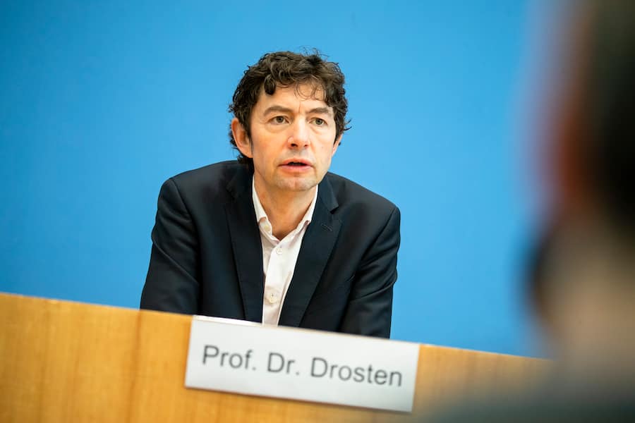 Virology Department Director of Charite Hospital Christian Drosten speaks during a press conference to inform about the spreading of Coronavirus at the Bundespressekonferenz in Berlin, Germany on March 2, 2020. (Photo by Emmanuele Contini/NurPhoto via Getty Images)