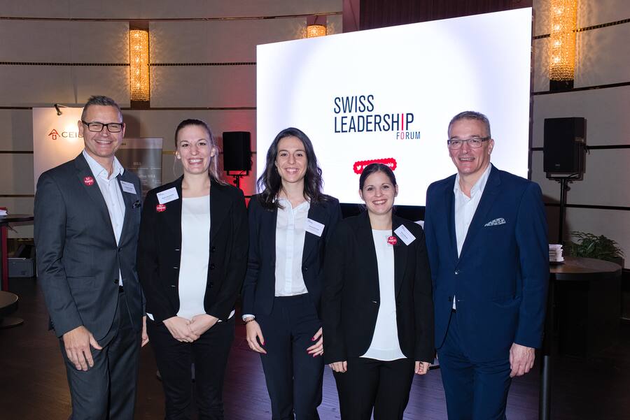 Christian Fontana, Swiss Leadership Forum; Sarah Isenschmid, Swiss Leadership Forum; Alessandra Viesti, Swiss Leadership Forum; Siona Barmet, Swiss Leadership Forum; Stephan Isenschmid, Swiss Leadership Forum