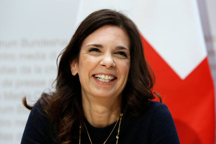 Daniela Stoffel, neu ernannte Staatssekretaerin fuer internationale Finanzfragen, waehrend einer Medienkonferenz am Mittwoch, 16. Dezember 2018 in Bern. (KEYSTONE/Peter Klaunzer)