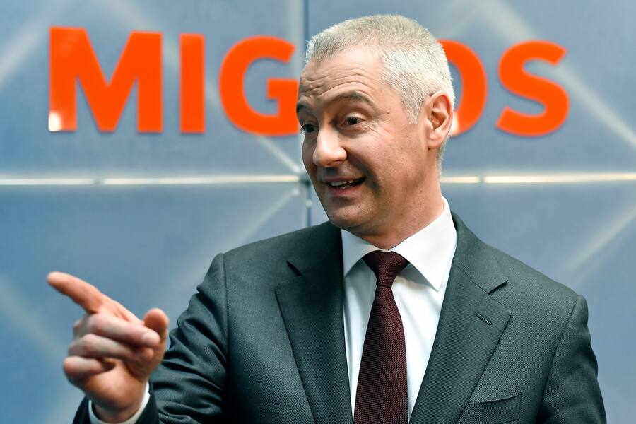 Fabrice Zumbrunnen, CEO Migros an der Bilanzmedienkonferenz in Zuerich am Dienstag, 27. Maerz 2018. (KEYSTONE/Walter Bieri)