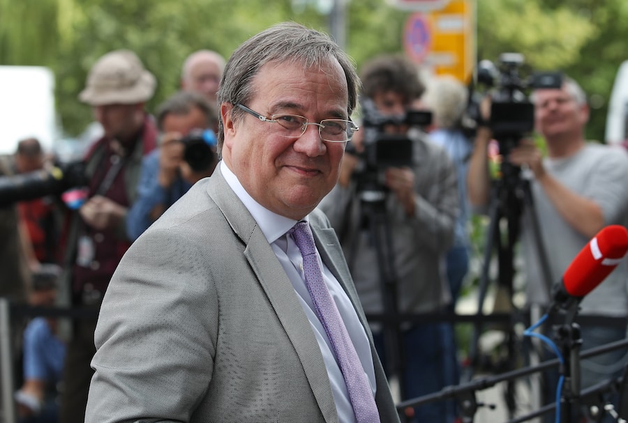 BERLIN, GERMANY - JULY 02:  Armin Laschet, memberof the German Chistian Democrats (CDU) and Governor of North Rhine-Westphalia, arrives at CDU party headquarters prior to a meeting between German Chancellor and leader of the CDU Angela Merkel and German Interior Minister and leader of the Bavarian sister party of the CDU, the CSU, Horst Seehofer, on July 2, 2018 in Berlin, Germany.  (Photo by Sean Gallup/Getty Images)