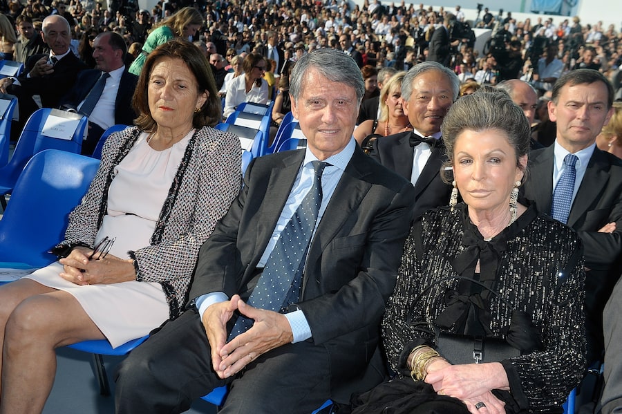 MARSEILLE, FRANCE - MAY 26:  Gianluigi Aponte and wife attend the MSC Divina Cruise Ship Launch on May 26, 2012 in Marseille, France.  (Photo by Luca Teuchmann/Getty Images)