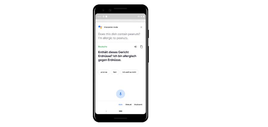 Übersetzung per Google