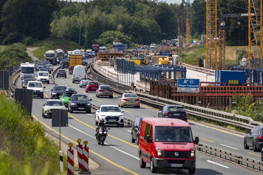 <p>Es gibt zahlreiche Baustellen auf deutschen Autobahnen.</p>