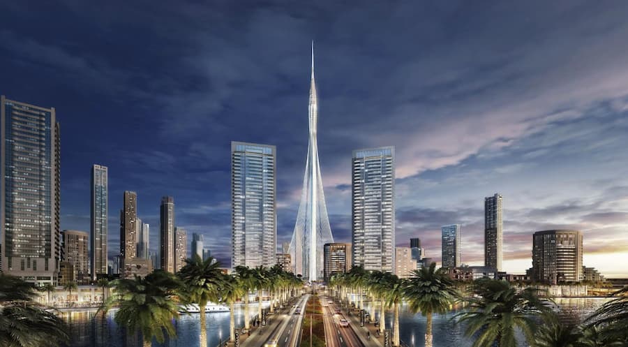 <p>Wie hoch der Dubai Creek Tower am Ende wird, ist noch ein Geheimnis.</p>