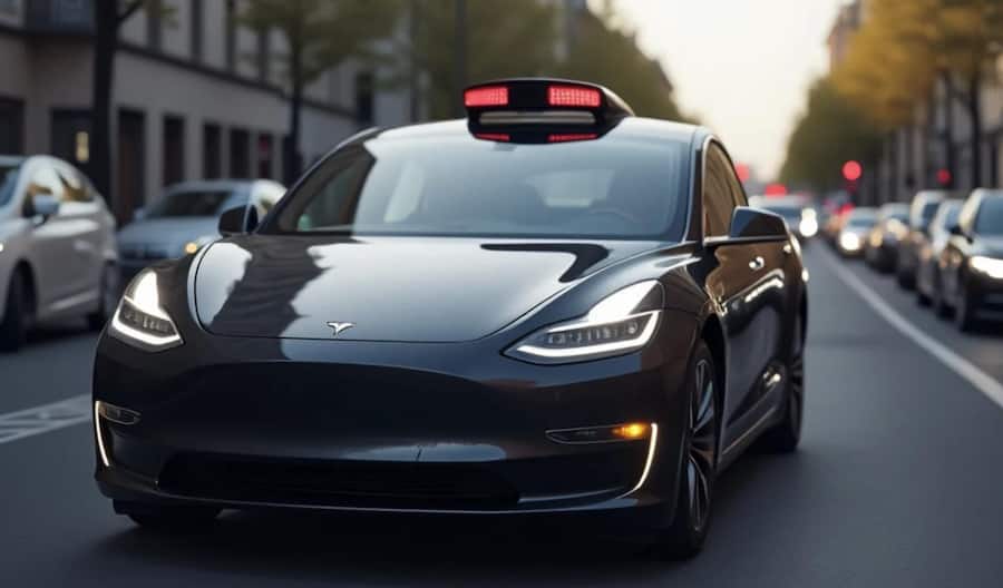 <p>Am Donnerstag präsentiert Musk Neuigkeiten zum Robotaxi.</p>