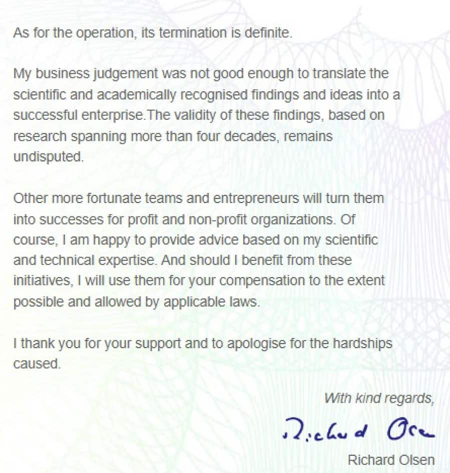 <p>In einer neuen Nachricht deutet der Lykke-Chef nun seine nächsten Schritte an.</p>