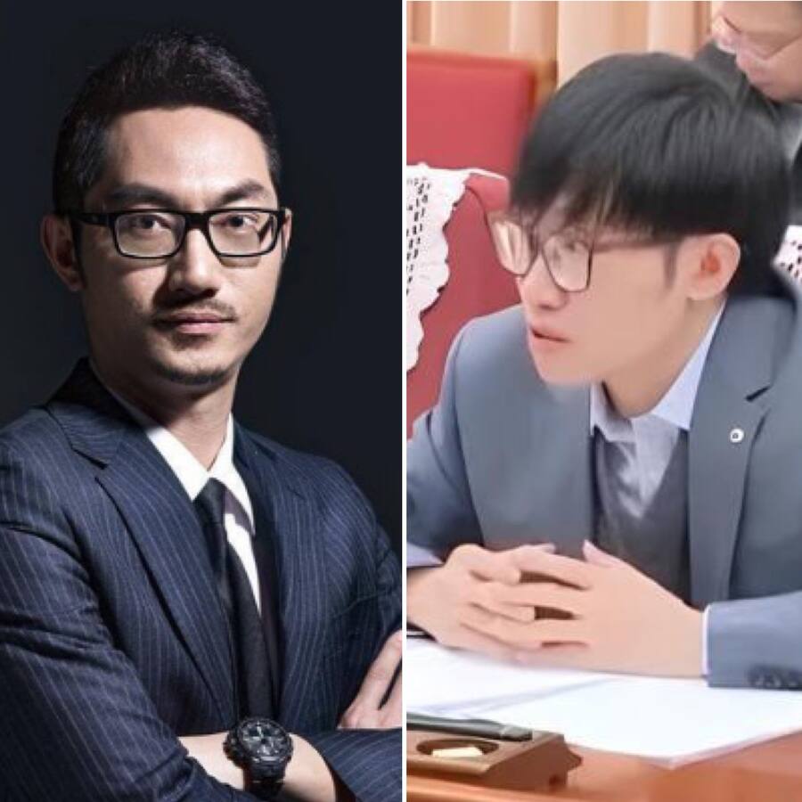 <p>Rechts ist der «echte» Liang Wenfeng.</p>