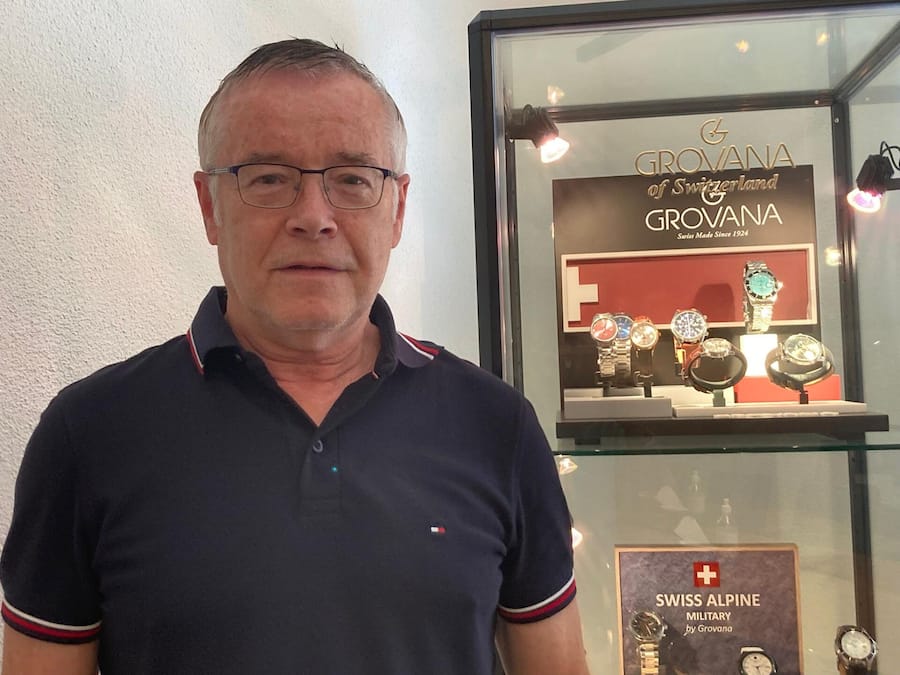 <p>Christopher Bitterli ist Chef der Uhrenfabrik Grovana.</p>