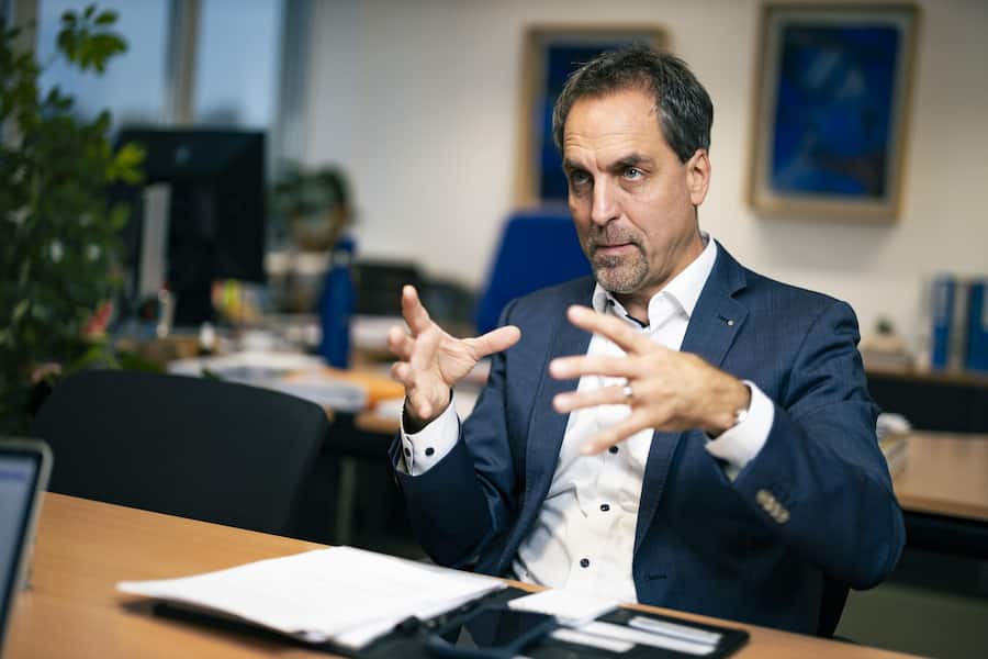 <p>Bernhard Emch, Chef des Familienunternehmens Emch Aufzüge.</p>