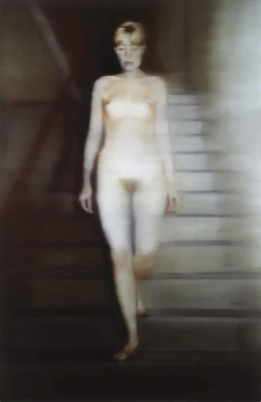 <p>«Ema (Akt auf einer Treppe)», 1966, 200 cm × 130 cm, Öl auf Leinwand. Richter porträtiert in dem Werk seine erste Ehefrau.</p>