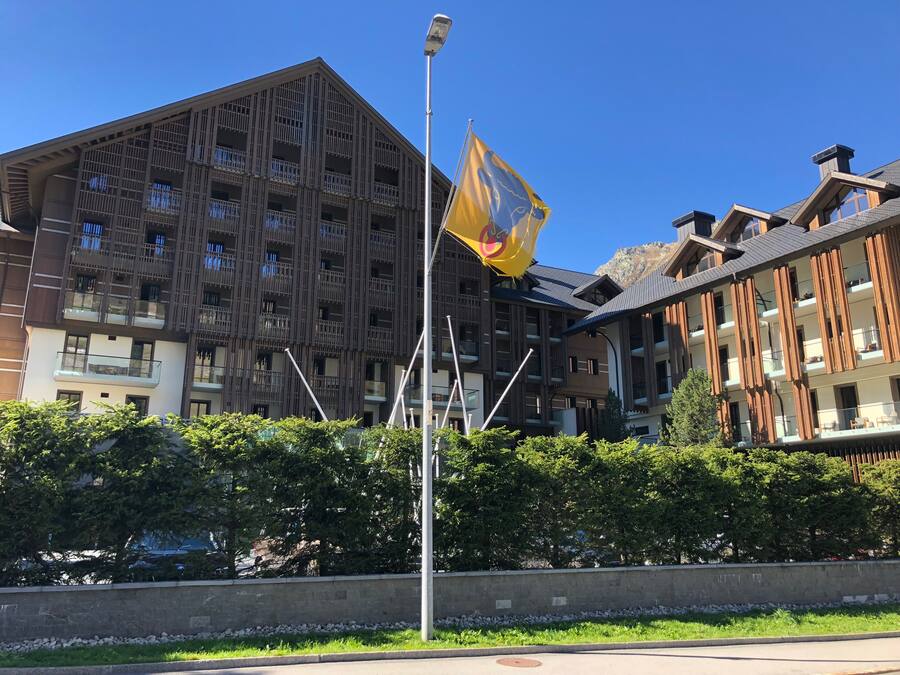 Aussenaufnahme des Fünf-Stern-Hotels «The Chedi», Oktober 2018.