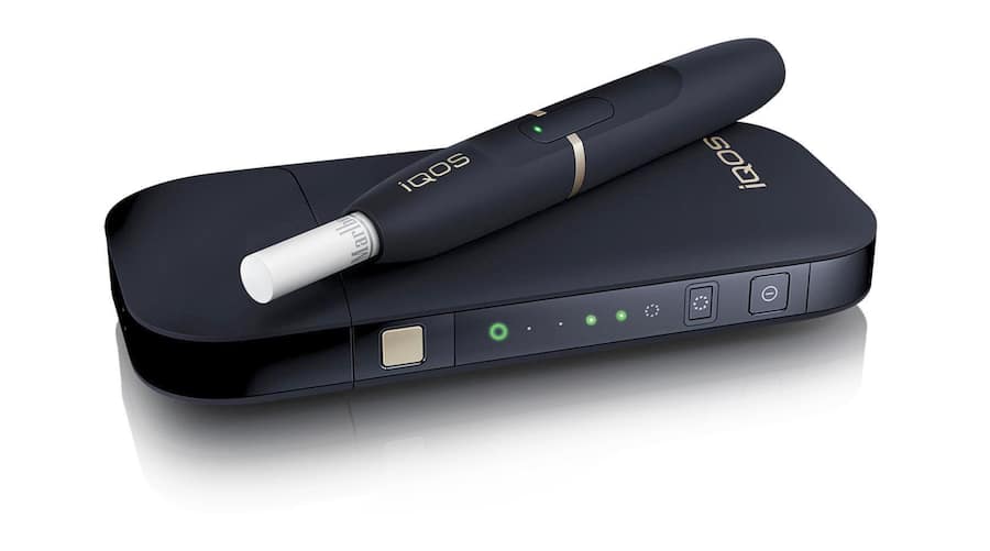 Undated file photo shows Philip Morris International Inc.'s heat-not-burn tobacco product iQOS. (Kyodo)==Kyodo(Photo by Kyodo News via Getty Images)
