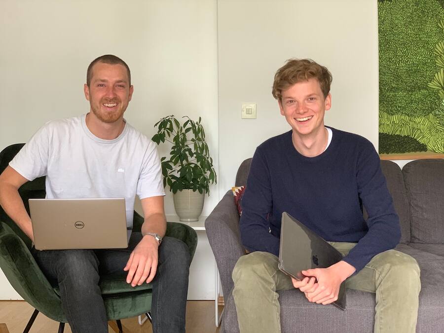 Johannes Eppler (l.) und Christopher Bieri (Startup-Gründer)