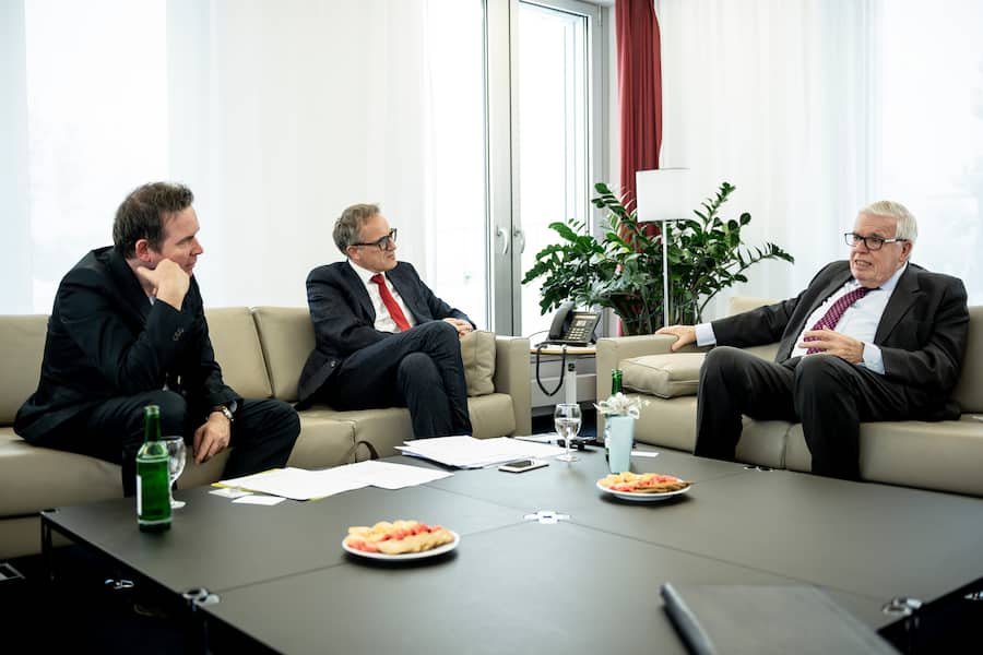 Klaus-Michael Kühne, Inhaber des Logistikunternehmens Kühne + Nagel International AG, am 10.01.2018 in Schindellegi/SZ.