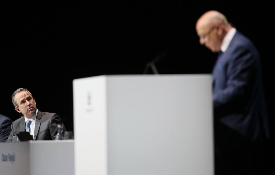 Eric Olsen und Beat Hess an der GV 2017