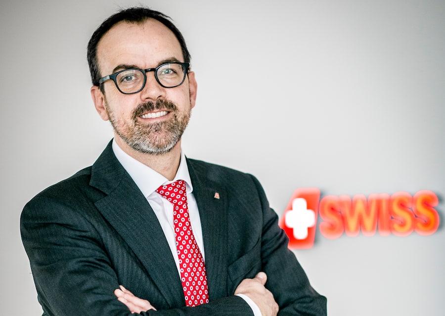Markus Binkert, Chief Commercial Officer der Swiss, fotografiert in Kloten.