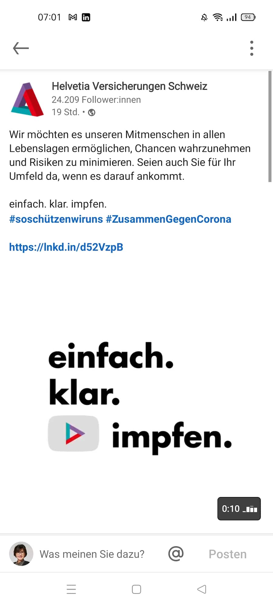 Helvetia Impfkampagne