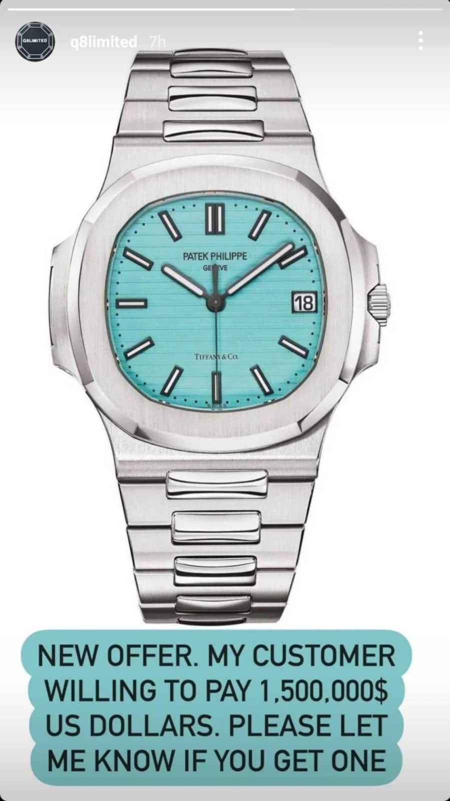 Patek Tiffany Nautilus