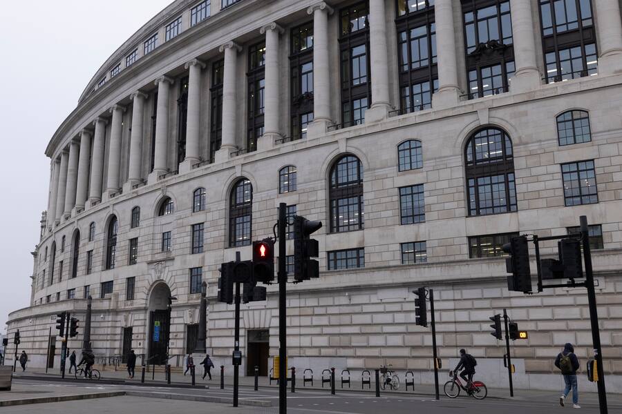 LONDON, ENGLAND - JANUARY 25: A general view of Unilever's London headquarters on January 25, 2022 in London, England. The British-based, multinational, consumer company has a turnover of approximately 50 billion euros and includes household names such as PG Tips, Marmite, Persil and Hellmans. Unilever says the 5% cut in the workforce would not affect shopfloor jobs in factories. (Photo by Dan Kitwood/Getty Images)