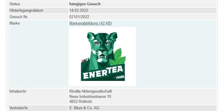 Markenpublikation: Enertea von Rivella