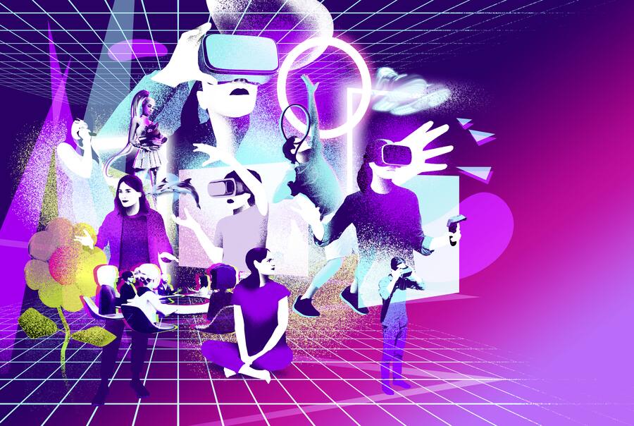 Illustration Metaverse (Bilanz 03/22)