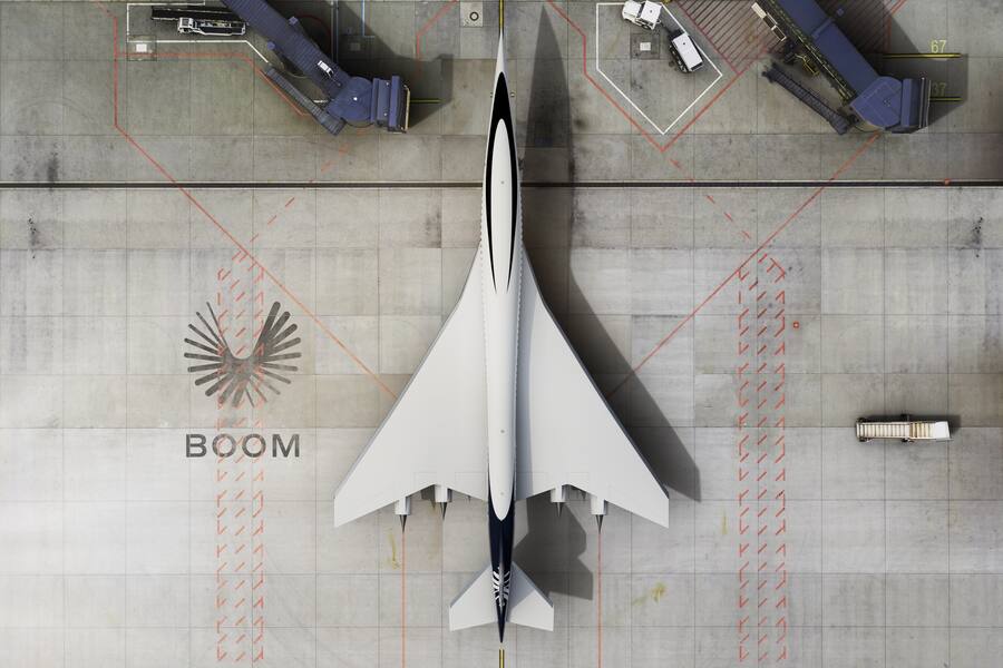 Boom Supersonic von oben
